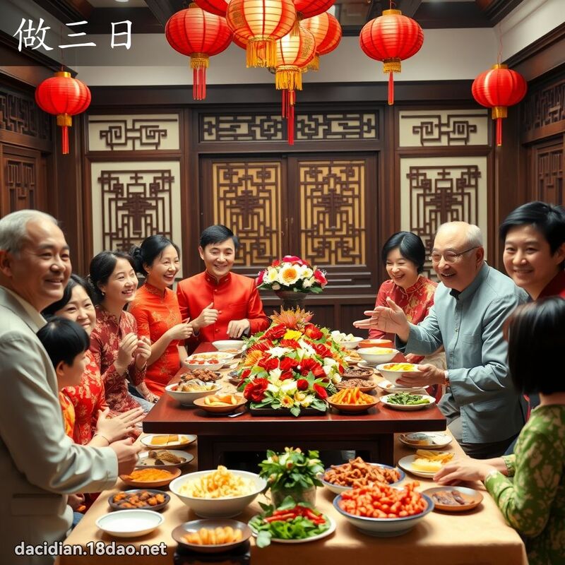 做三日 - 國語大辭典配圖