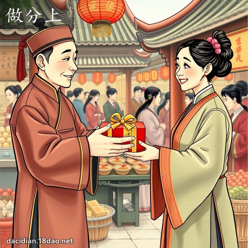 做分上 - 國語大辭典配圖