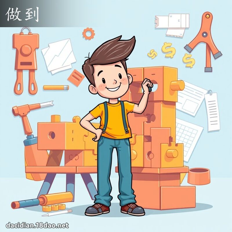 做到 - 國語大辭典配圖