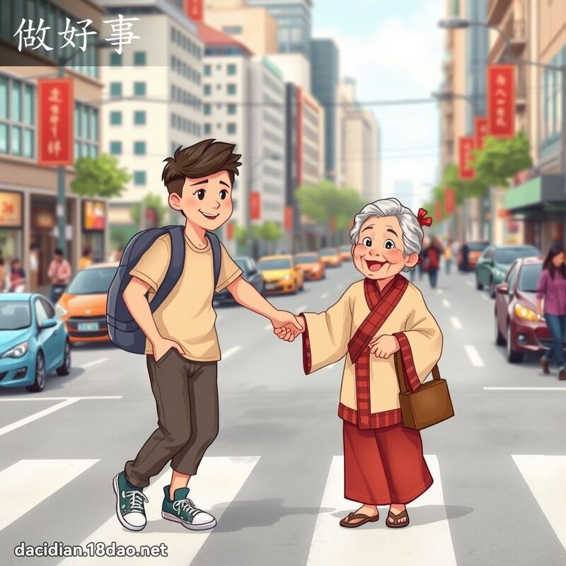 做好事 - 國語大辭典配圖