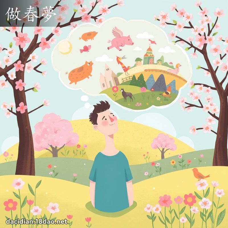 做春夢 - 國語大辭典配圖