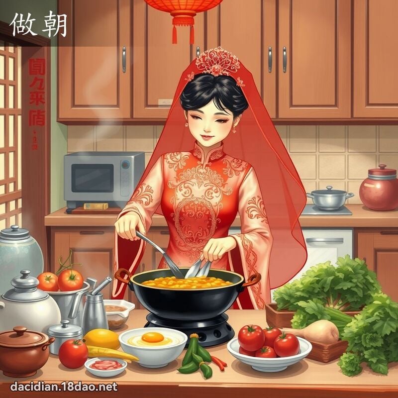 做朝 - 国语大辞典配图