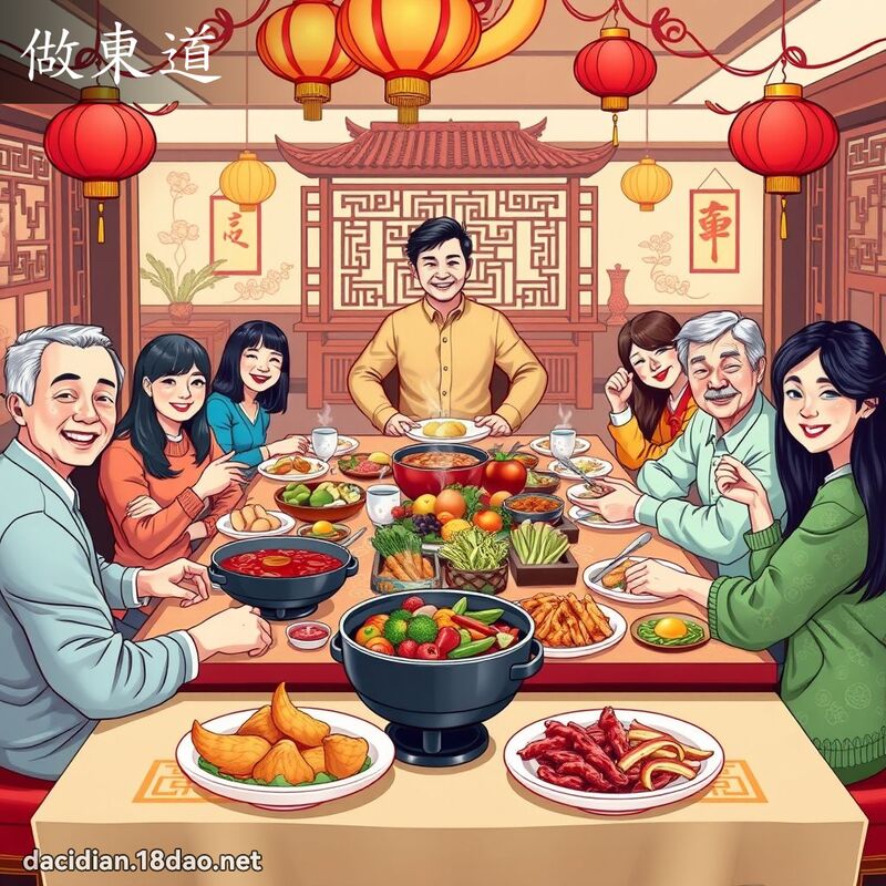 做东道 - 国语大辞典配图