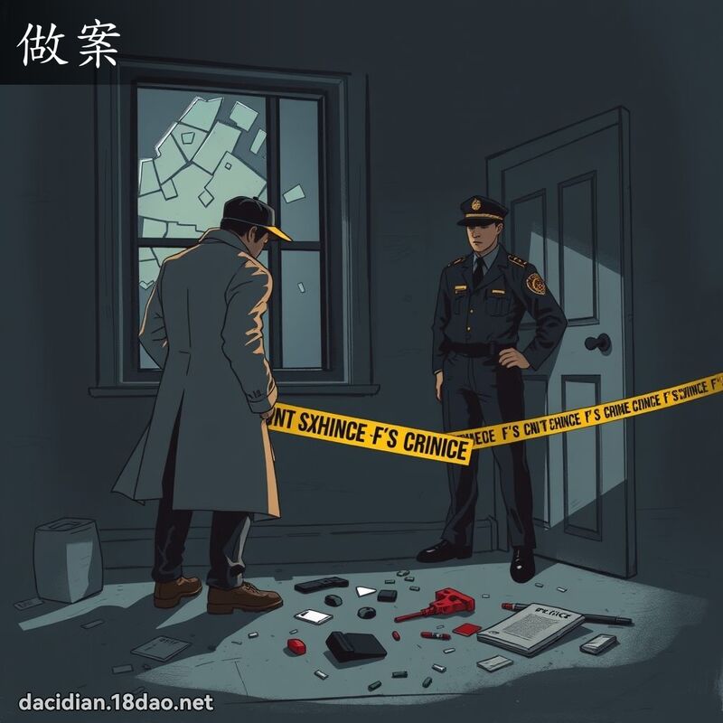 做案 - 國語大辭典配圖