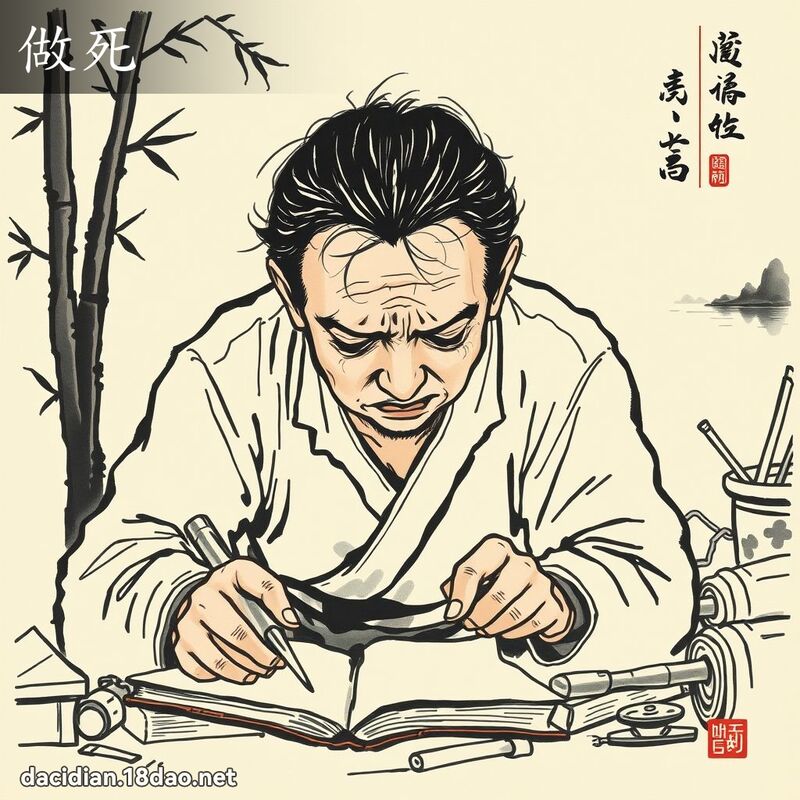 做死 - 國語大辭典配圖