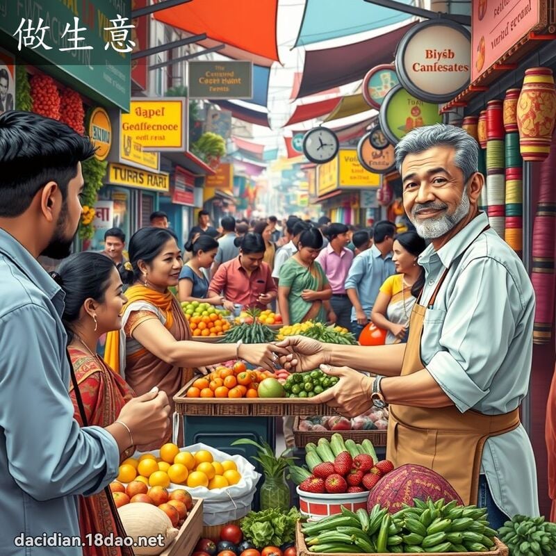 做生意 - 國語大辭典配圖