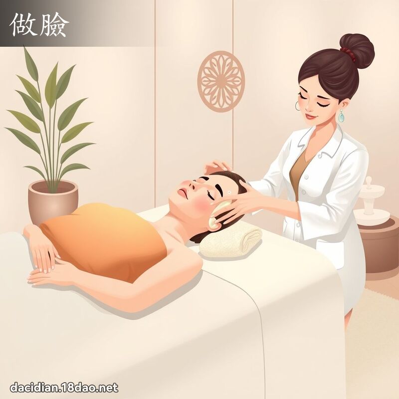 做臉 - 國語大辭典配圖