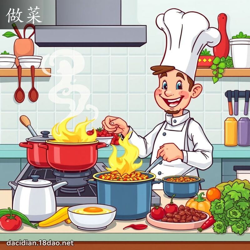 做菜 - 國語大辭典配圖
