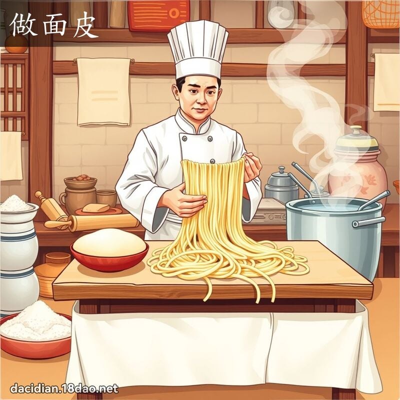 做面皮 - 國語大辭典配圖