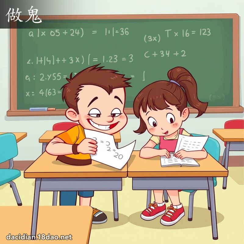 做鬼 - 國語大辭典配圖