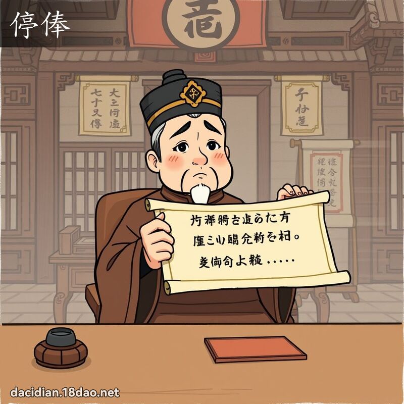停俸 - 國語大辭典配圖