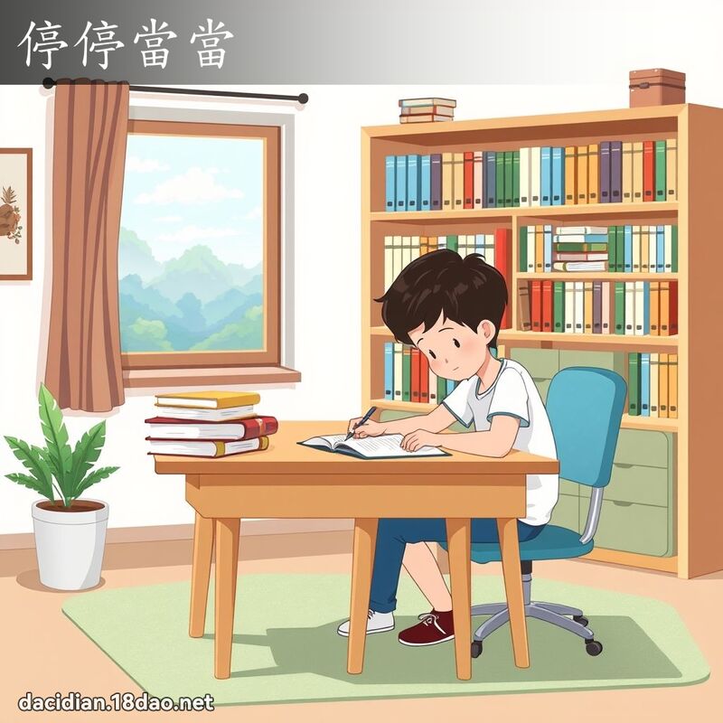 停停当当 - 国语大辞典配图