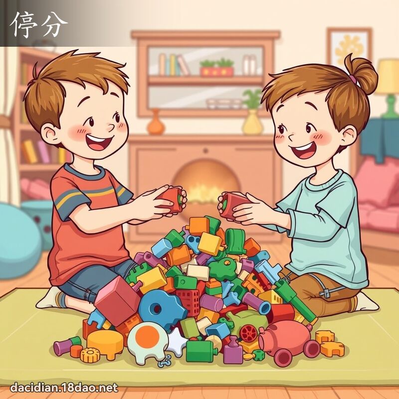 停分 - 国语大辞典配图