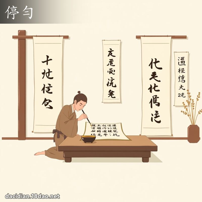 停匀 - 国语大辞典配图