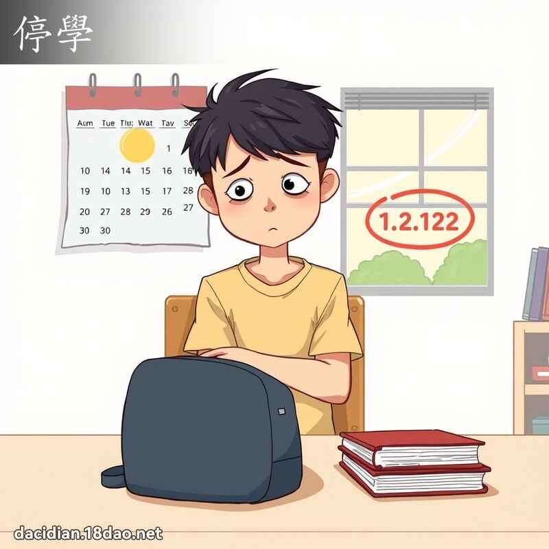 停學 - 國語大辭典配圖