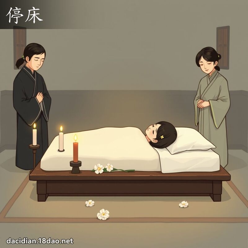停床 - 國語大辭典配圖