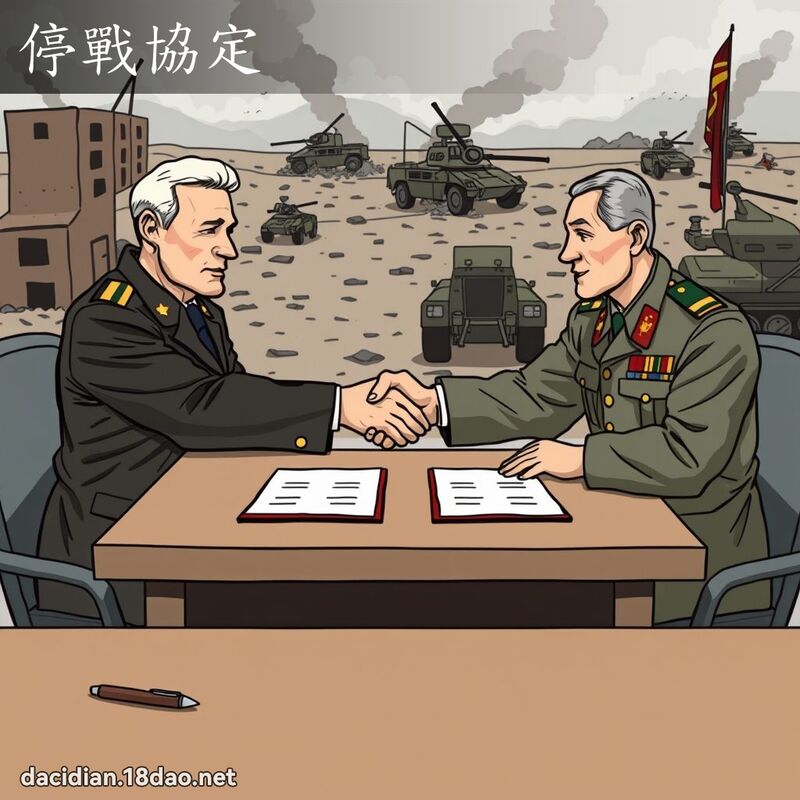 停戰協定 - 國語大辭典配圖