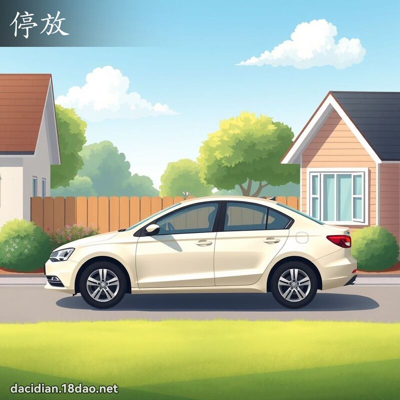 停放 - 國語大辭典配圖
