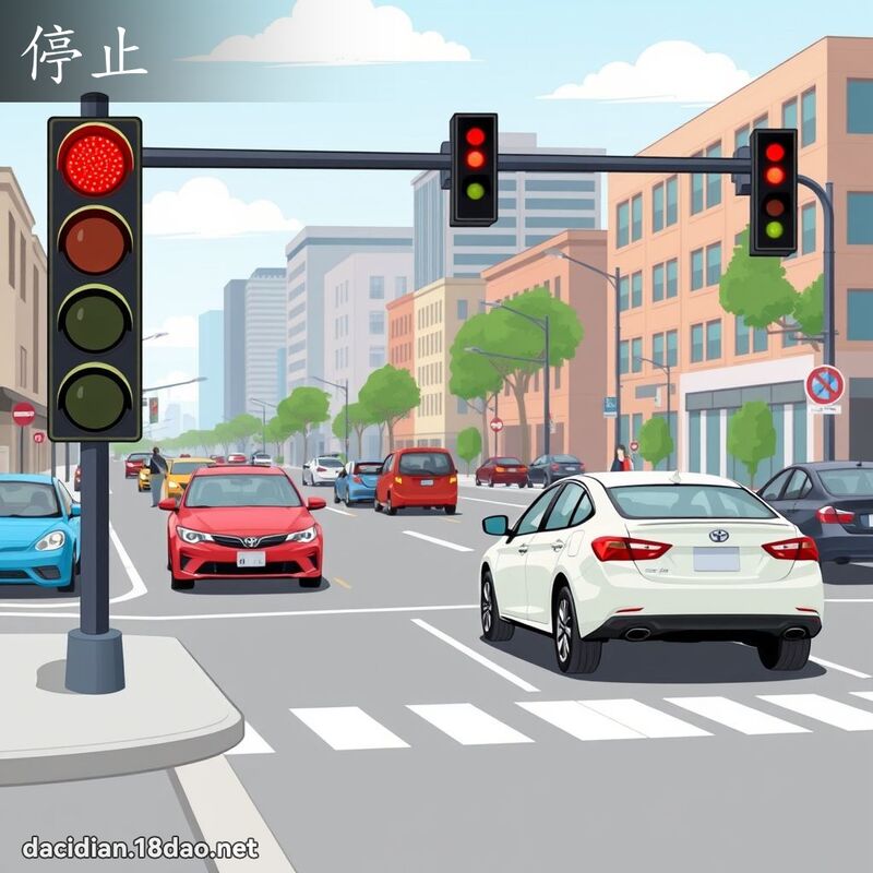 停止 - 國語大辭典配圖