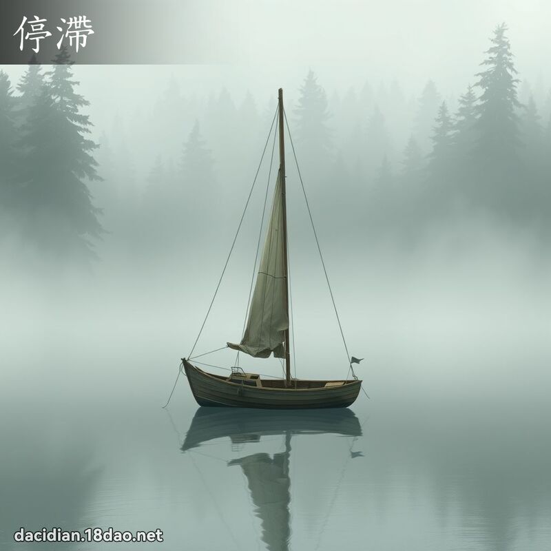 停滯 - 國語大辭典配圖