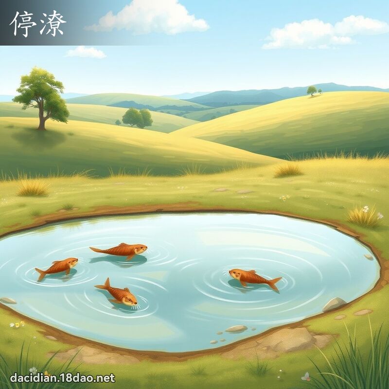 停潦 - 國語大辭典配圖