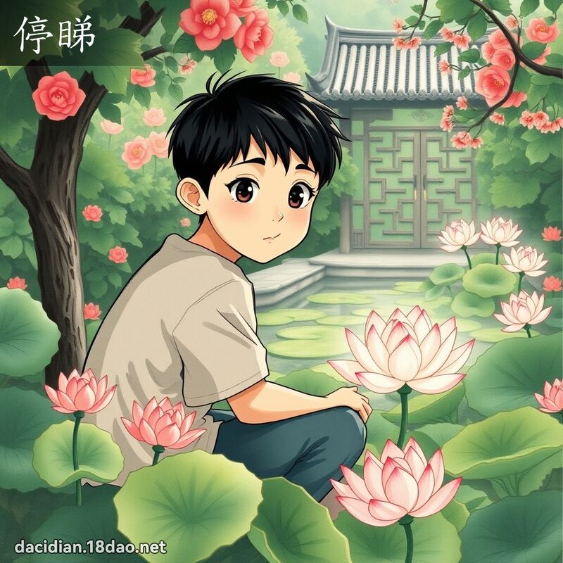 停睇 - 國語大辭典配圖