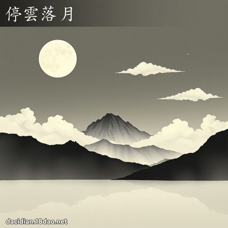 停云落月 - 国语大辞典配图