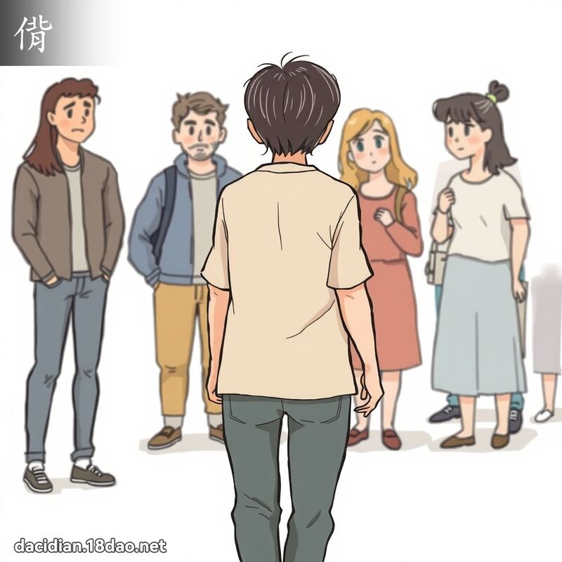 偝 - 國語大辭典配圖