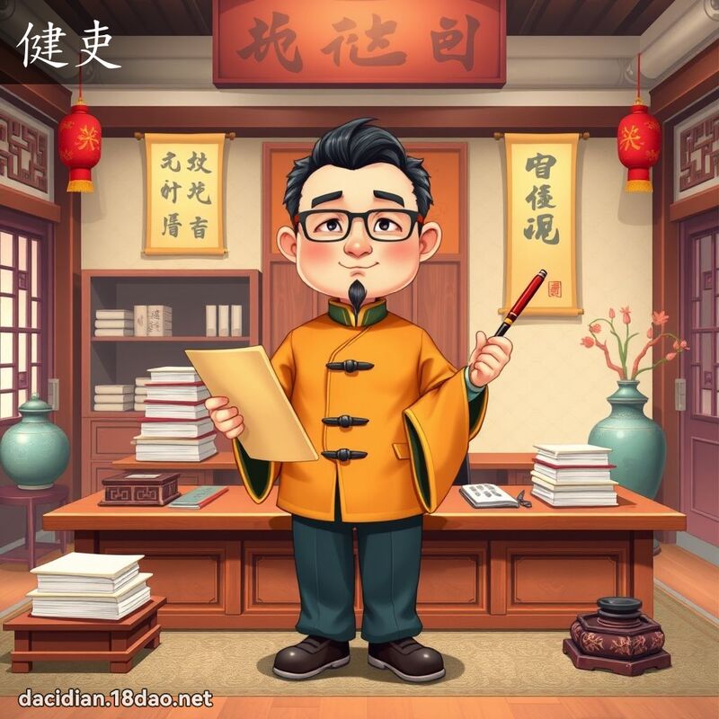 健吏 - 國語大辭典配圖