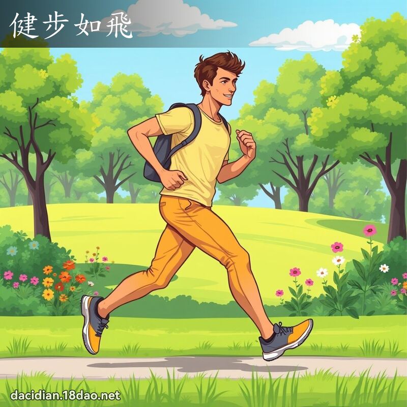 健步如飛 - 國語大辭典配圖