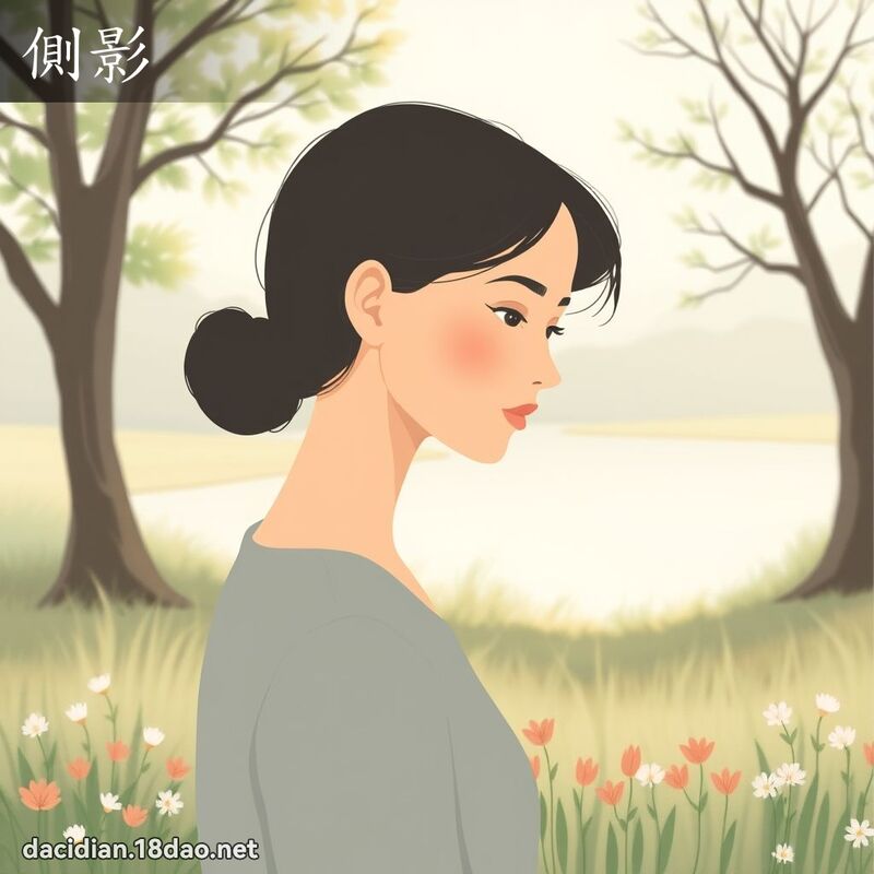 侧影 - 国语大辞典配图