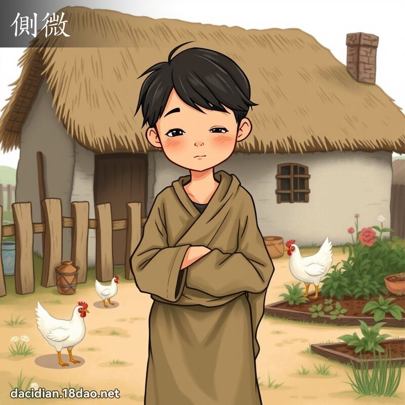 側微 - 國語大辭典配圖