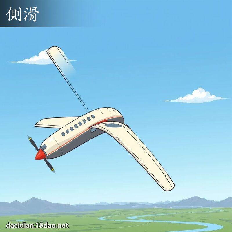 侧滑 - 国语大辞典配图