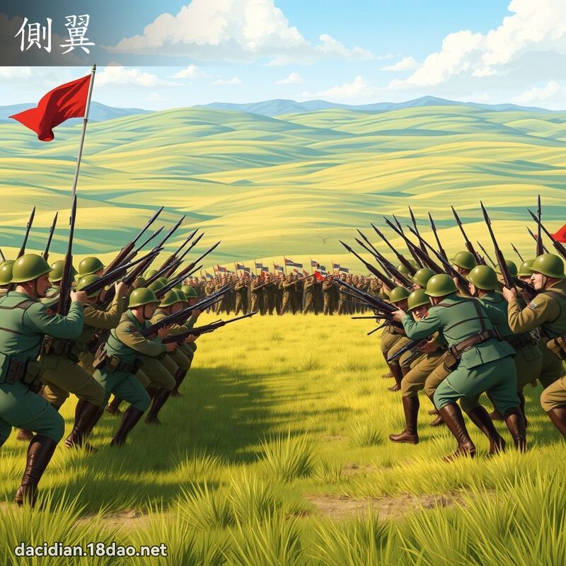 侧翼 - 国语大辞典配图