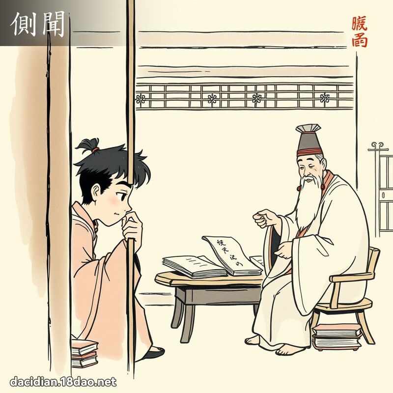 侧闻 - 国语大辞典配图