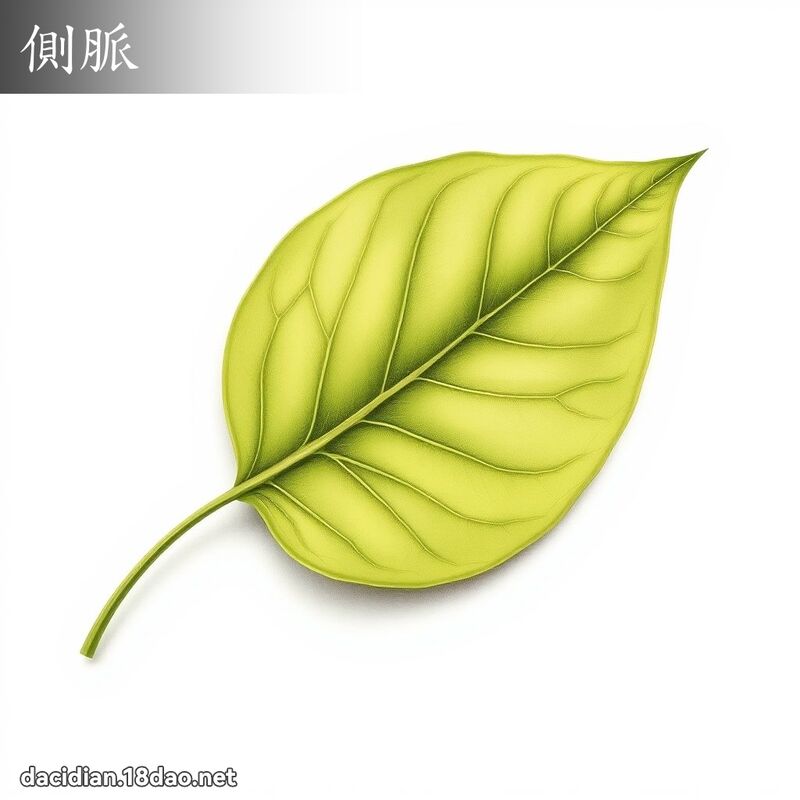 侧脉 - 国语大辞典配图