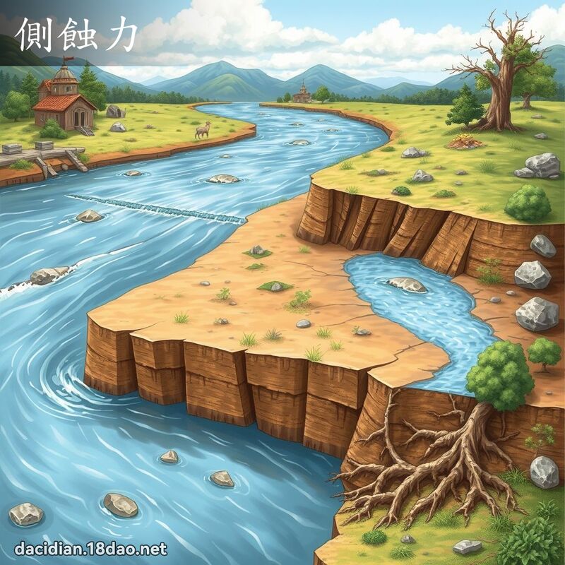 侧蚀力 - 国语大辞典配图