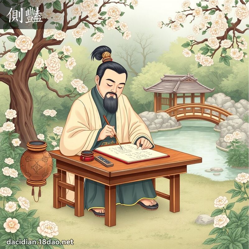 侧艳 - 国语大辞典配图