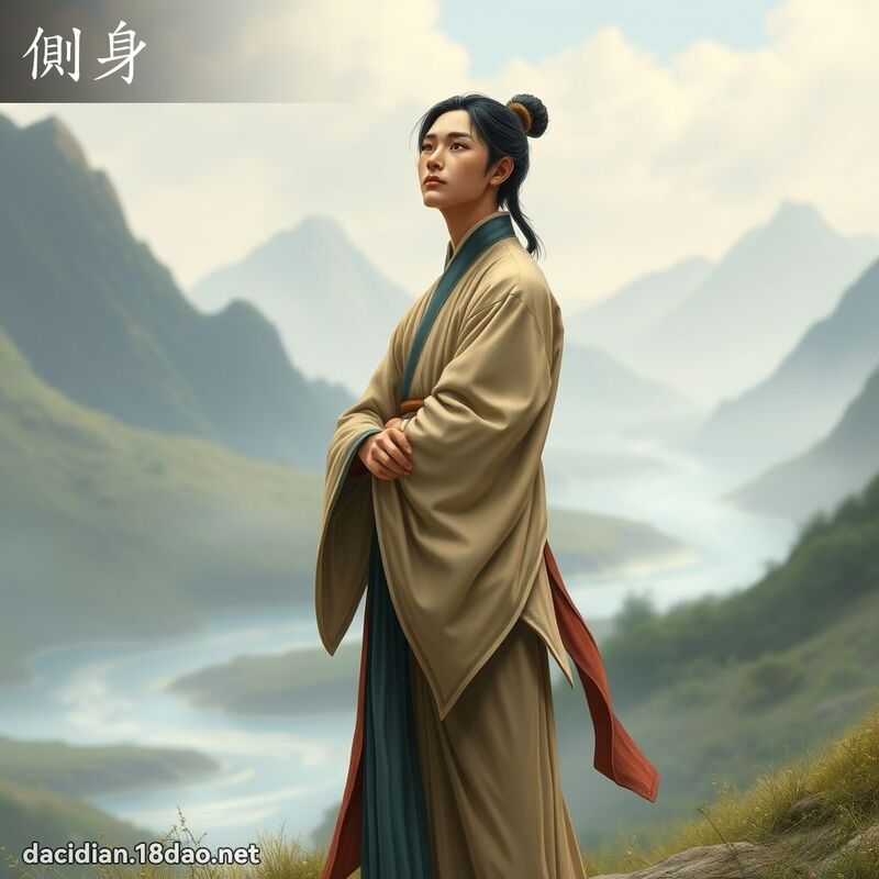 側身 - 國語大辭典配圖