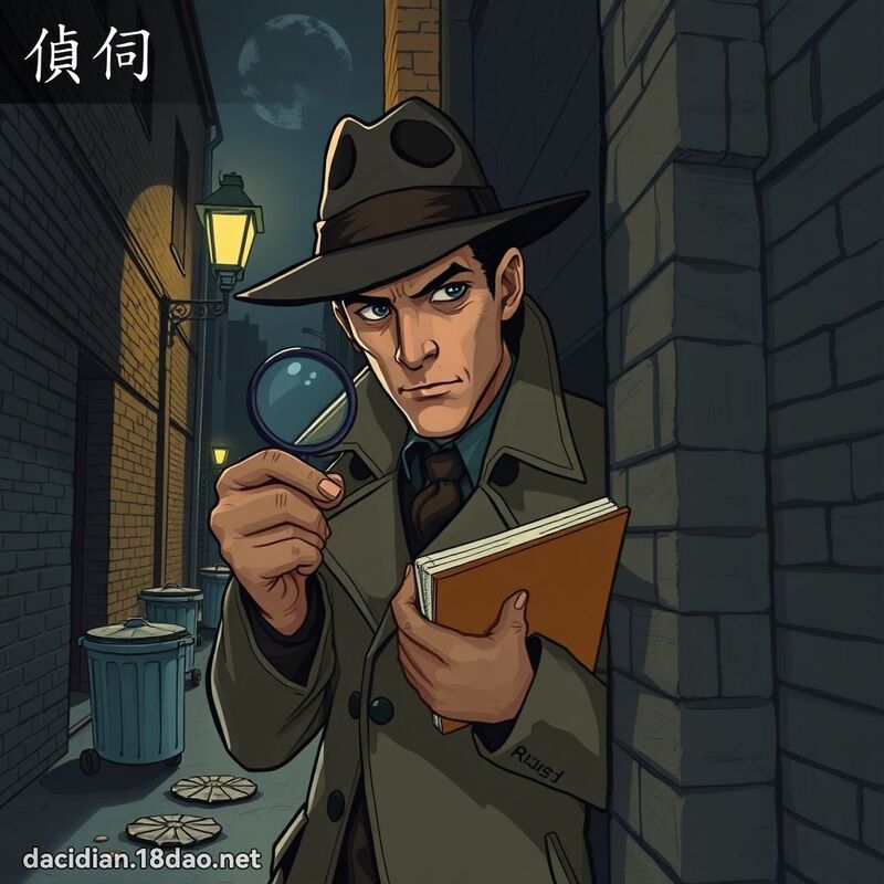 偵伺 - 國語大辭典配圖