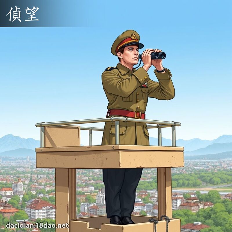 偵望 - 國語大辭典配圖