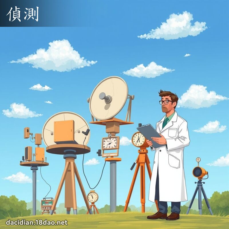 侦测 - 国语大辞典配图