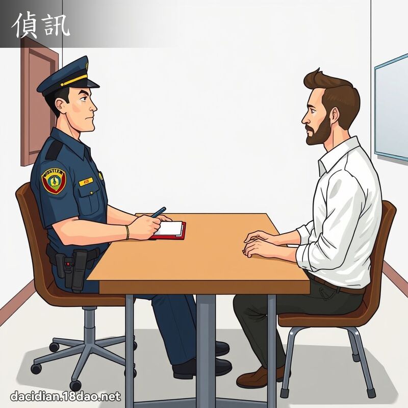 侦讯 - 国语大辞典配图