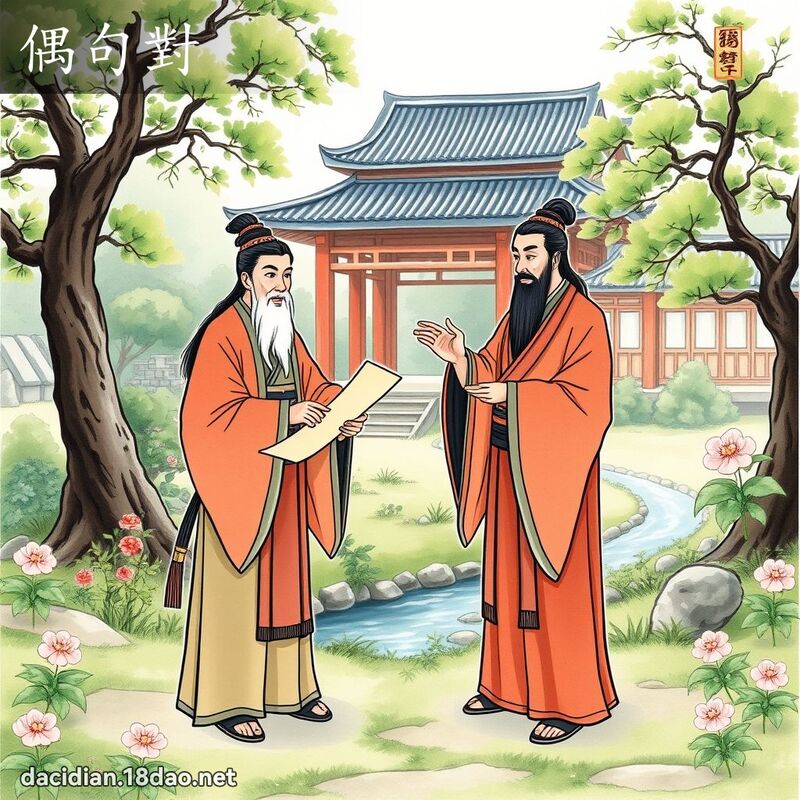 偶句对 - 国语大辞典配图