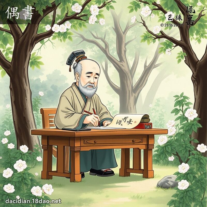 偶书 - 国语大辞典配图