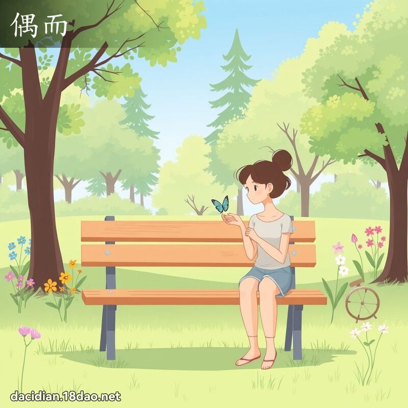 偶而 - 国语大辞典配图