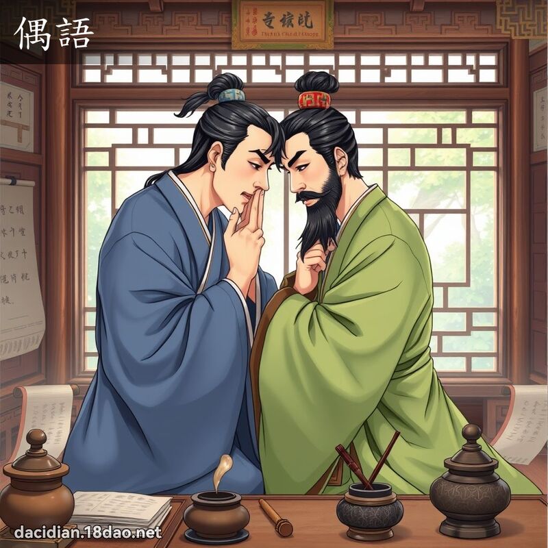 偶语 - 国语大辞典配图