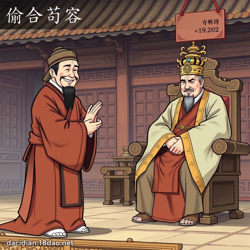 偷合苟容 - 國語大辭典配圖