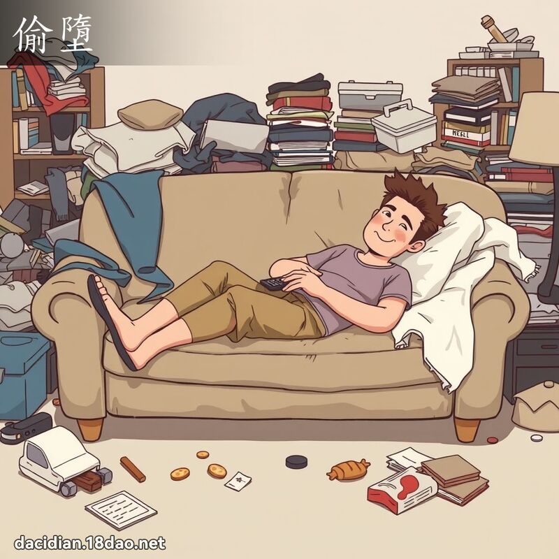 偷墮 - 國語大辭典配圖