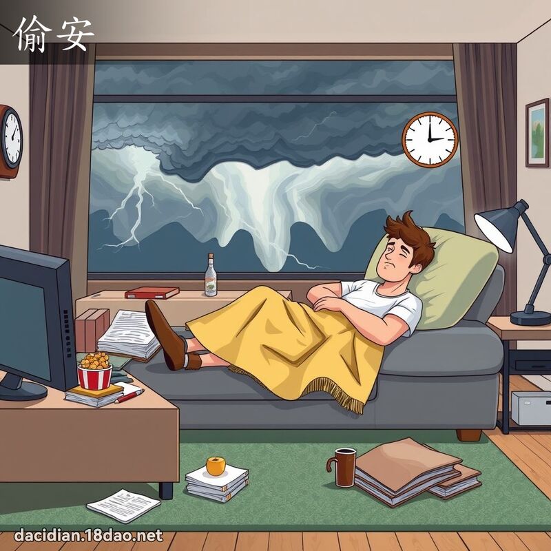 偷安 - 國語大辭典配圖